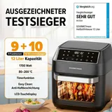 GOURMETmaxx Heißluft-Ofen Digital 12l schwarz