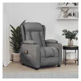 vidaXL Massagesessel Dunkelgrau Stoff