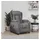vidaXL Massagesessel Dunkelgrau Stoff