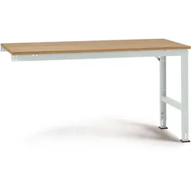 Manuflex Tischplatte Multiplex 1750 x 1000 mm Lichtgrau