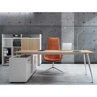 Arbeitstisch SIRIO 1800x800 mm auf Sideboard