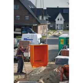 Bauer Südlohn Baustoffbehälter BBG 100, lackiert, Lichtblau