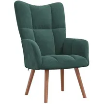 vidaXL Relaxsessel 61 x 95 x 69 cm Dunkelgrün Samt