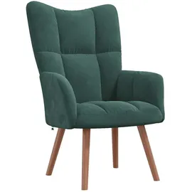 vidaXL Relaxsessel 61 x 95 x 69 cm Dunkelgrün Samt