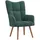 vidaXL Relaxsessel 61 x 95 x 69 cm Dunkelgrün Samt