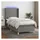 vidaXL Boxspringbett 100 x 200 cm Dunkelgrau