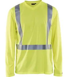Warnschutz Langarm-Shirt "3383" UV-Schutz - XS - gelb