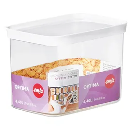Emsa Optima rechteckig weiß 16 cm x 22,5 cm x 17,5 cm 4,4 l
