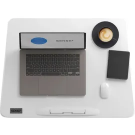 SENSE7 Schreibtisch Höhenverstellbar Weiß