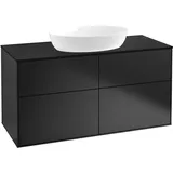 Villeroy & Boch Waschtischunterschrank 120 x 60,3 x 50,1 cm Schwarz Matt