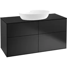 Villeroy & Boch Waschtischunterschrank 120 x 60,3 x 50,1 cm Schwarz Matt