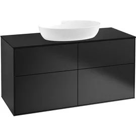 Villeroy & Boch Waschtischunterschrank 120 x 60,3 x 50,1 cm Schwarz Matt