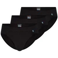 SCHIESSER Long Life Cotton Slip schwarz L 3er Pack