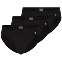 SCHIESSER Long Life Cotton Slip schwarz L 3er Pack