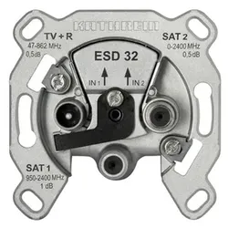 1St. Kathrein ESD32 274421 Sat-TV Ende-/Einzeldose 3Loch TWIN
