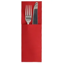 50 Servietten `ROYAL Collection` 48 cm x 30 cm bordeaux mit Besteckfalz