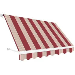 Wasabi - Vertikales Außenrollo Balkon 250x200 cm Granatrot – Polyester