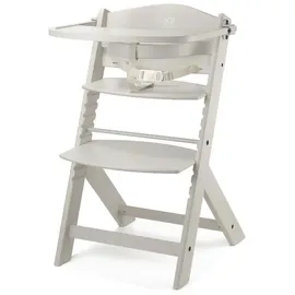 Kinderkraft ENOCK Hochstuhl & Kinderstuhl 2in1 aus Buchenmassivholz, mitwachsend von 6 Monaten bis 10 Jahre, verstellbare Rückenlehne & Fußstütze, 3-Punkt-Gurt, bis 35 kg, Vollbeige
