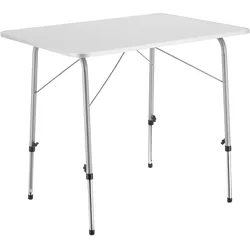 TecTake GmbH Camping Klapptisch höhenverstellbar 80x60x68cm - grau
