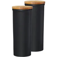 Ritzenhoff & Breker Jasper Vorratsdose 1,6 l schwarz 2er