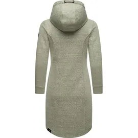 Ragwear Damen, Leichter Sweat Übergangsmantel lang windabweisend mit Kapuze Letti Long Olive Gr. XS - XS