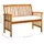 vidaXL Gartenbank 119 x 66 x 91 cm Cremeweiß