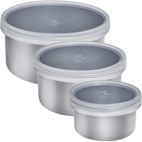 LURCH Lunchboxen-Set EDS silber 100/ 200/ 400 ml, 1