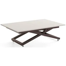 WFL GROUP Axen Beige Laminat 120-160 x 80 x 38-75 cm