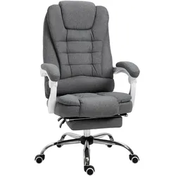 Vinsetto Bürostuhl Eisen, Leinen, Schaumstoff, Nylon