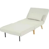 MCW Schlafsessel D35 Stoff/Textil 80 x 90 x 100 cm Creme-Beige