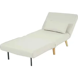 MCW Schlafsessel D35 Stoff/Textil 80 x 90 x 100 cm Creme-Beige