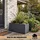 BigDean Pflanzkübel Groß 100 x 39,5 x 43,5 cm Schwarz