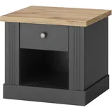 OTTO home Nachtschrank WESTMINSTER 50 x 40 x 46 cm Grau