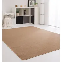 Steffensmeier Schlingenteppich Meddon, Esszimmer, Flur, für Haustiere geeignet in Beige, GUT Siegel Zertifiziert, Größe: 100x200 cm