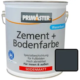 Primaster Zementfarbe und Bodenfarbe 2,5 l RAL 7016 anthrazit seidenmatt