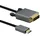 helos Anschlusskabel HDMI Stecker/DVI Stecker 2 m Schwarz