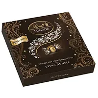 Lindt Lindor Präsent Box Extra Edelbitter Schokolade 186g