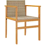 vidaXL Gartenstuhl 50 x 75 x 78 cm beige 2 St.