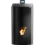 Woody Total Glass Pelletofen wasserführend 24 kW Pelletheizung Pelletkamin Wifi