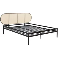 [en.casa] Metallbett Linköping 160 x 200 cm mit ovalem