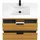 WELLTIME »Athen Badschrank Badezimmer WC Unterschrank mit Becken«, Waschplatz mit 2 Schubladen, Breite 80cm Softclose Bad