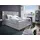 Collection AB Boxspringbett COLLECTION AB "Copenhagen", grau (lightgrau), B:231cm L:215cm, Holzwerkstoff, Spanplatte, Komplettbetten, Boxspringbett, inklusive Bettkasten, Topper, wahlweise mit LED-Beleuchtung, Topseller