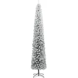 vidaXL Weihnachtsbaum Schlank mit Ständer Beschneit 300 cm PVC