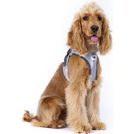 Curli Clasp Vest Harness Reflective Gray 3XS