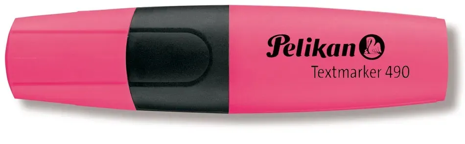 Pelikan Textmarker 490, 1 Stück(e), Pink, Pink, Pink, Multi, Tinte auf Wasserbas