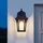 Licht-Erlebnisse Laterne Aluminium/Glas H:26,5 cm E27 IP44 1 Stück Braun Antik