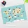 cover-your-desk Schreibtischunterlage Dinosaurier Weltkarte 60 x 40 cm Blau