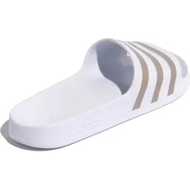 Adidas Adilette Aqua Cloud White / Platinum Metallic / Cloud White 47