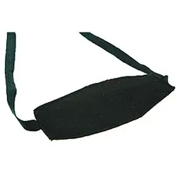 Augenbinde Oval mit Bindeband Schwarz