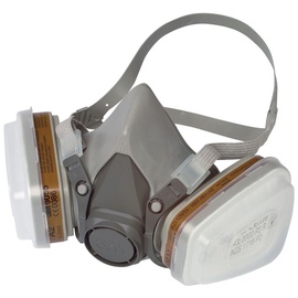 3M Atemschutz Halbmaske mit Wechselfilter 6002C Schutzstufe: A2P2, kom